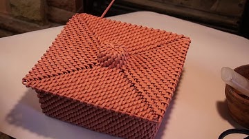 How to weave a round handle in the root weaving technique