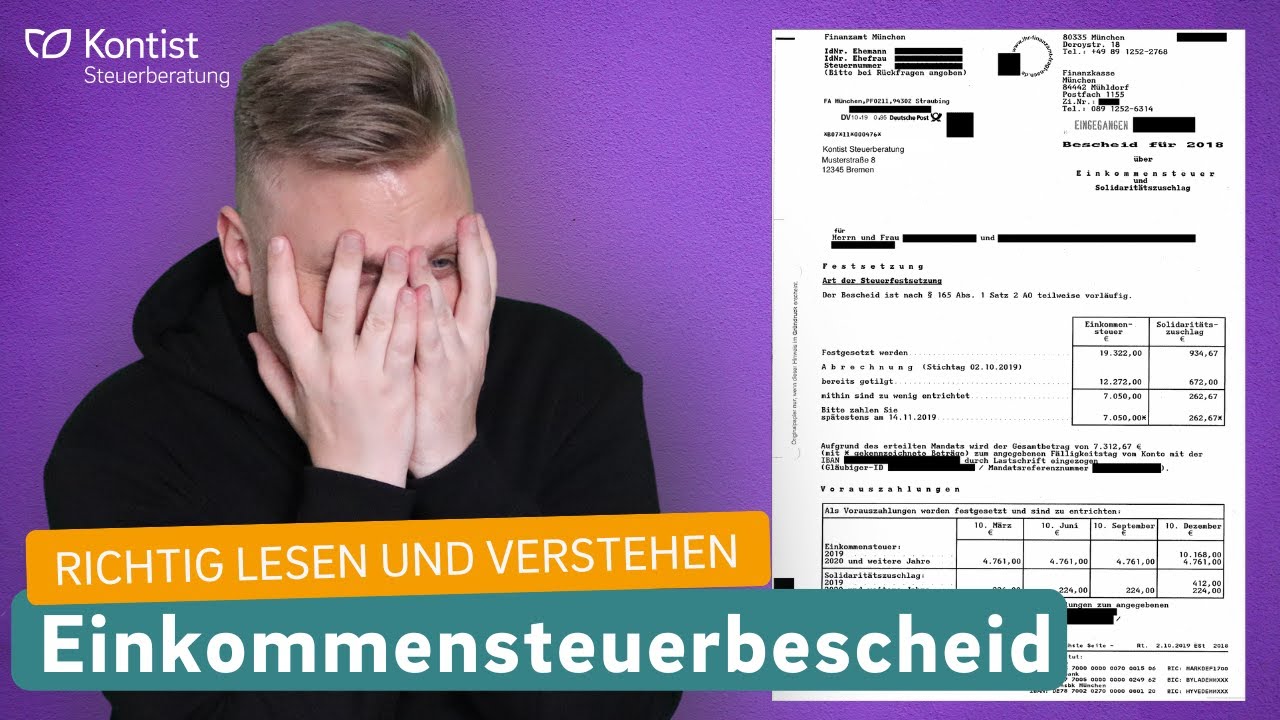 Muss Ich Der Krankenkasse Meinen Steuerbescheid Schicken Wie lese ich meinen Steuerbescheid richtig? - Einkommensteuerbescheid