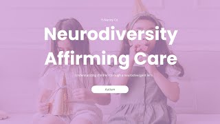 (Neurodiversity Affirming Care) Guest Speaker: Lori Frederick