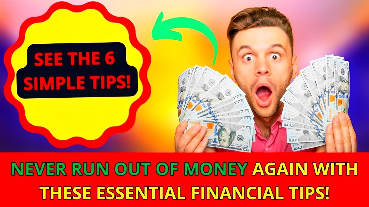 Follow these 6 tips and never run out of money again |  Create financial stability | Saving tips