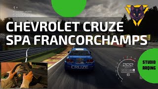 GRID Autosport Chevrolet cruze vs Spa Francorchamps   Thrustmaster Xbox 360