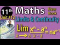Chap #12| LIMIT AND CONTINUITY  lim x→a x^n - a^n / x - a​ |11th Class BISE Maths Lec  PTB NEW BOOK