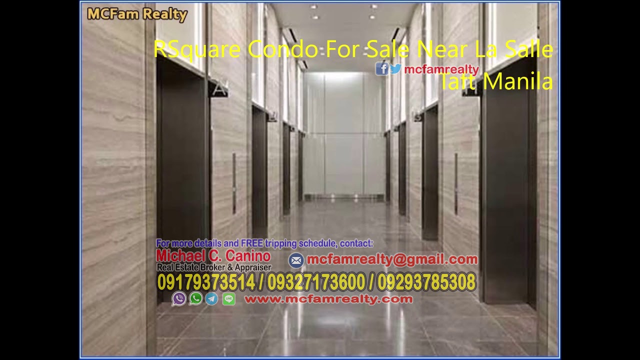RSquare Condo For Sale Near La Salle Taft Manila 1 YouTube