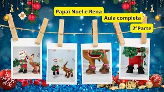 Faça você mesmo! Descubra os segredos de projetos criativos em feltro Papai Noel e rena 2° parte