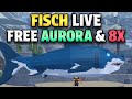🔴FISCH LIVE!🔴8X LUCK AND POPPING AURORAS🔥| OTHER GAMES TOO!! DOING GIVEAWAYS AT 7.5K!🔥💪