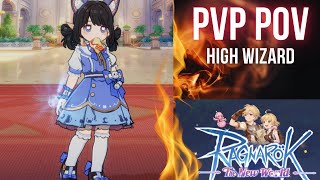 RAGNAROK THE NEW WORLD - HIGH WIZARD PVP POV (GUILD LEAGUE MAIN) vs Tarima ft. zhairichメ screenshot 4