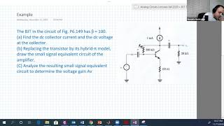 [26] Common Emitter Amplifier with Collector-to-Base Feedback Resistance