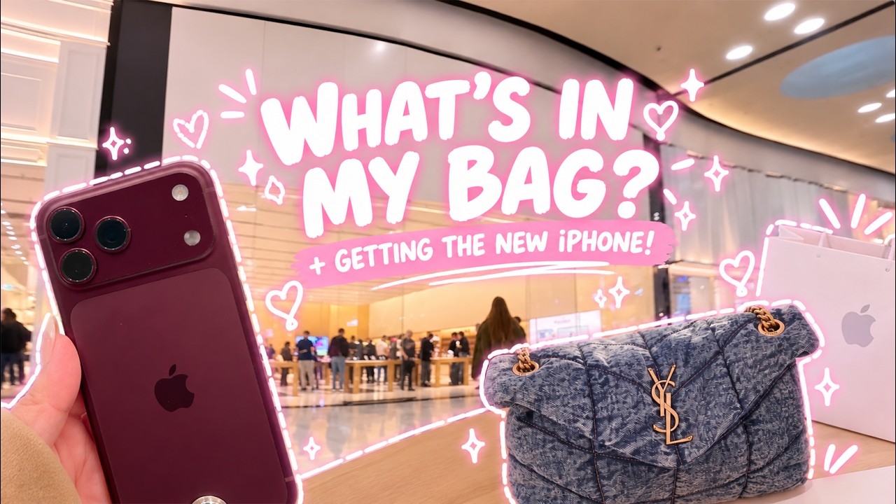What’s in My Bag 2026 🎀 | Getting My New iPhone 18 Pro