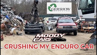 Junking my 8 Cylinder Enduro Race Car at Gershow Recycling #19 Moody Cars