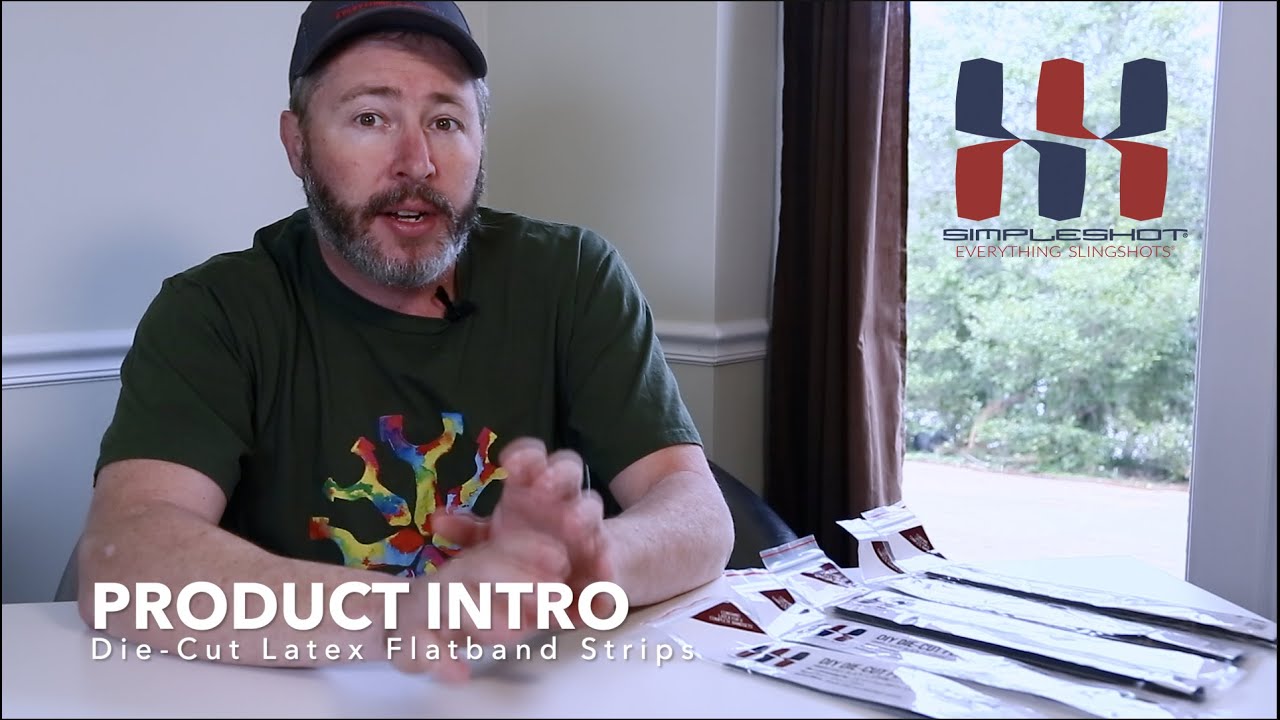 Die-Cut Flatband Slingshot Band Latex Strips