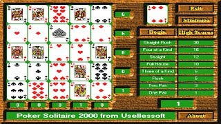 Poker Solitaire 2000 v1.01 (Windows game 2000) screenshot 5