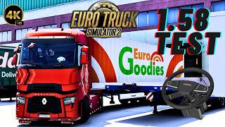 ETS2 1.58 Version |  NEW RENAULT T TRUCK! 🚛 Metz to Dijon |   Snowymoon TAA | Realistic Driving #42