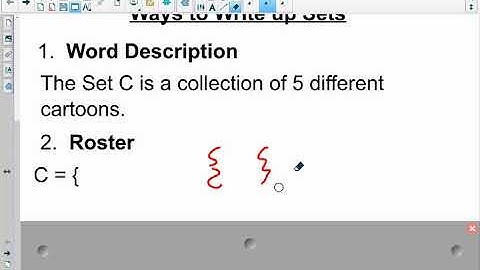 MGF1106 - 2.1 Basic Set Concepts