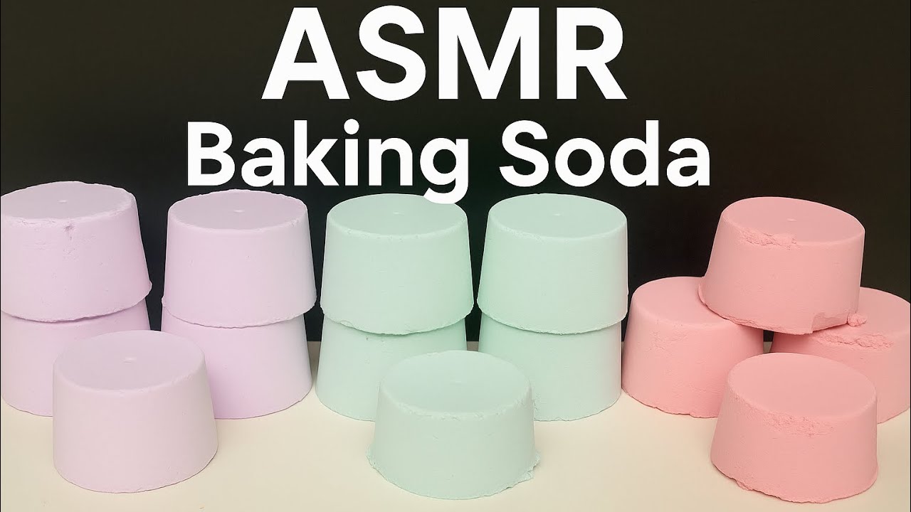 ASMR super crunchy pastili colors baking soda
