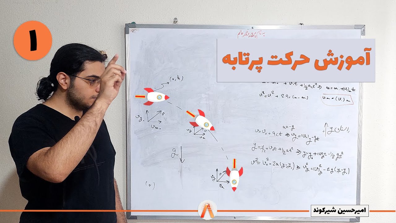 آموزش حرکت پرتابه-دینامیک-جلسه 1