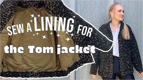 Sew the Tom jacket with a lining! step-by-step tutorial