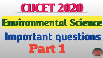 Cucet 2020 Environmental Science || Important questions || RS Classes