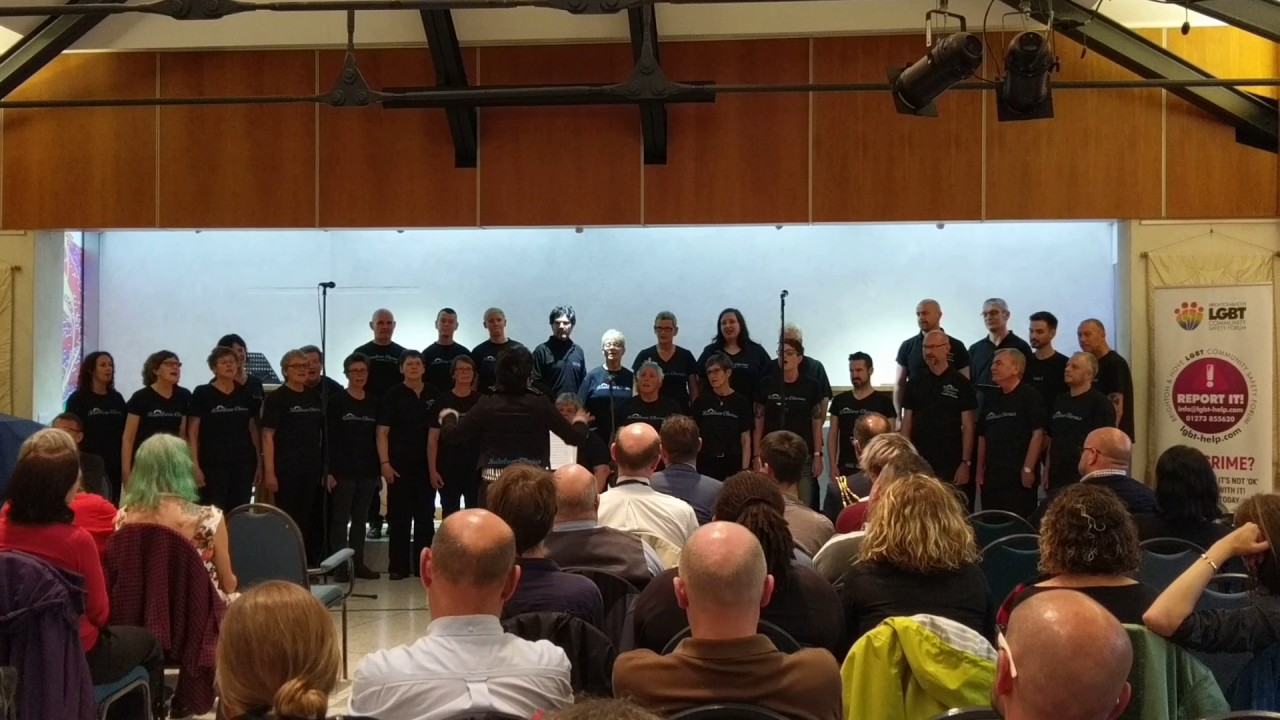 Rainbow Chorus sing at IDAHOBIT 2017 for Brighton & Hove LGBT Community