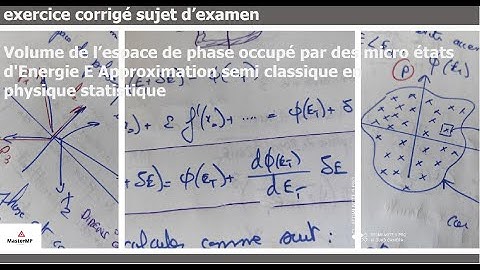 approximation semi-classique volume de l
