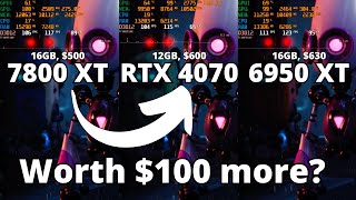 RX 7800XT vs RTX 4070 vs RX 6950 XT- In the newest games!!! (Starfield, Unreal Engine 5, and More!)