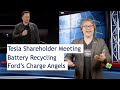 EcoTEC 199 - Tesla Shareholder Meeting, Better Battery Recycling, Ford Charge Angels!