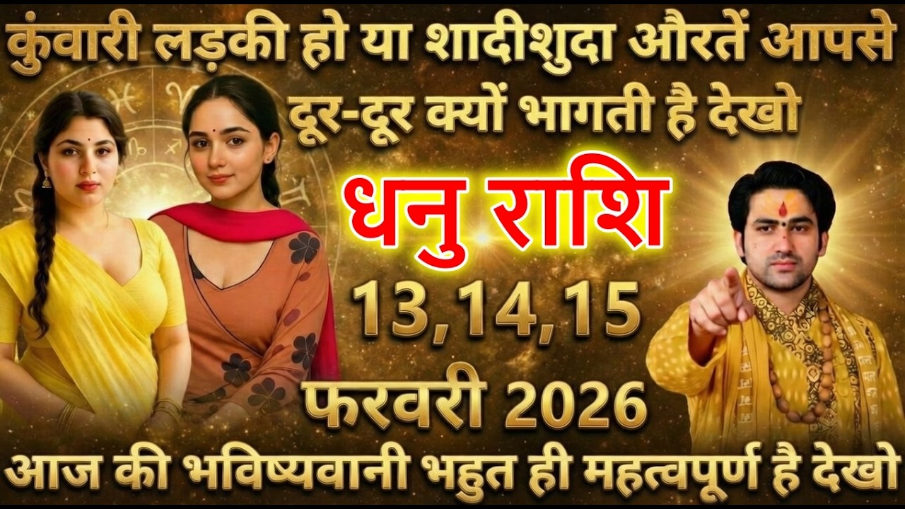 धनु राशि कुंवारी लड़की हो या शादीशुदा औरते आपसे दूर-दूर क्यों भागती है देखो