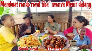 MEMBUAT RONDO ROYAL‼️Ngopi bareng tim wedi luwe tiba