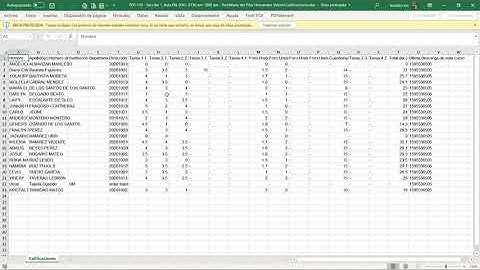 Exportar calificaciones de Moodle para Excel