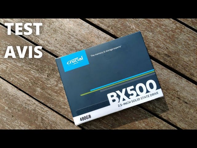 CRUCIAL - Disque Dur SSD 480Go 2,5 Pouces CT480BX500SSD1