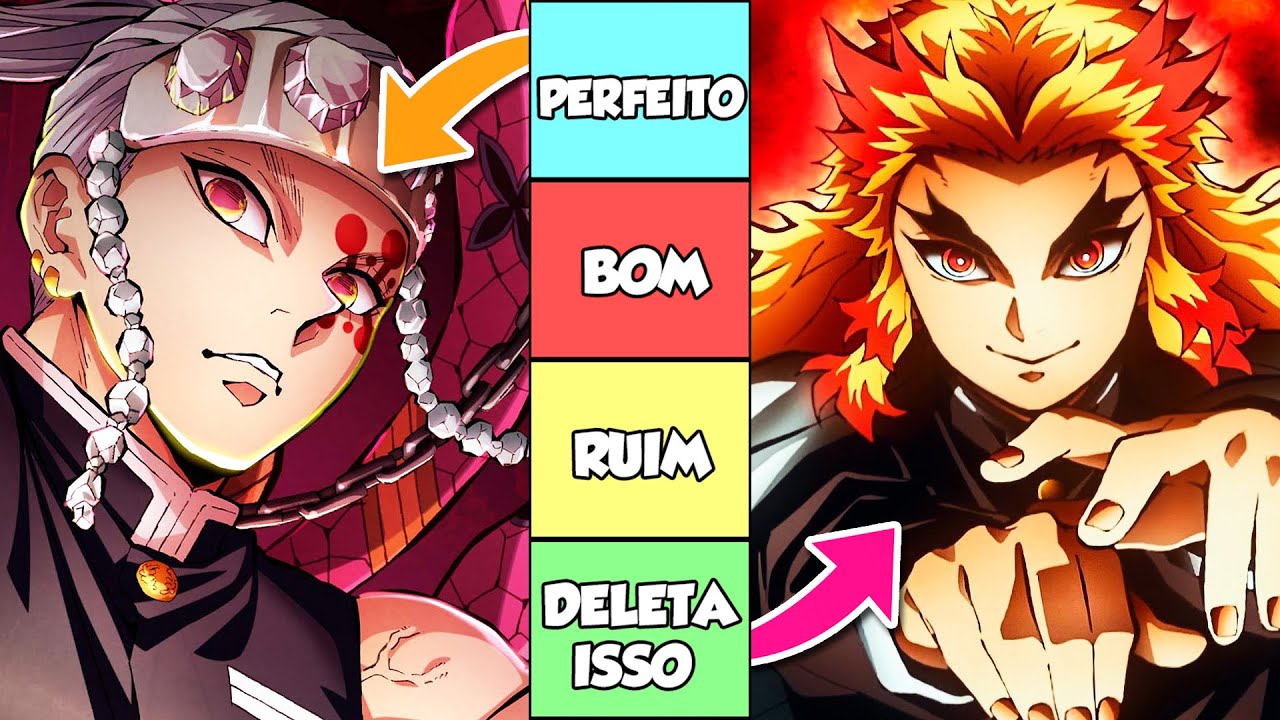 Create a TODOS OS PERSONAGEMS DE DEMON SLAYER 1 e 2 TEMPORADA Tier