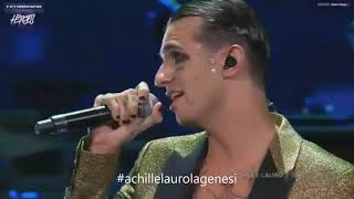 Video thumbnail of "Achille Lauro e Annalisa live Heroes"