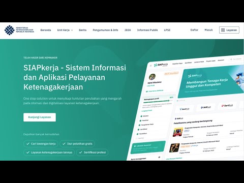 Baru! cara daftar akun siapkerja atau cara daftar akun sisnaker di kemnaker.go.id