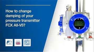 How to change damping of your pressure transmitter FCX All-V5 ?