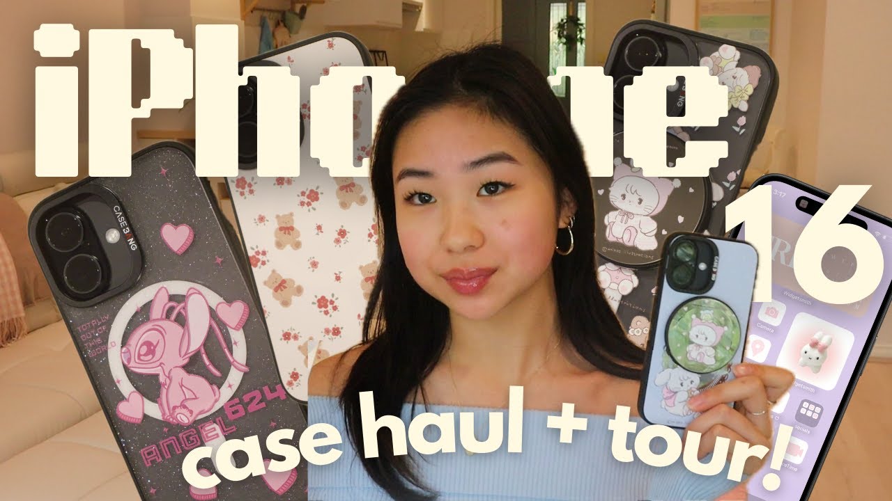 what's on my iphone 16 & case haul 🎀✨ | gabrielle teo