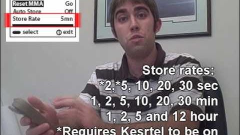 Data logging with the Kestrel 4000/4500