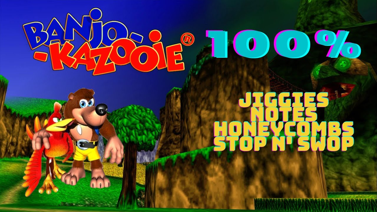 BanjoKazooie Xbox 100 LongplayAll Jiggies, Notes, and