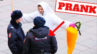 Крик За Спиной Пранк / Реакция Полиции На Толстого Зайца / Pritula Prank