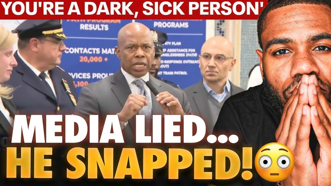 Эрик Адамс критикует репортера: «Ты — тёмный, больной человек!» 😳🔥