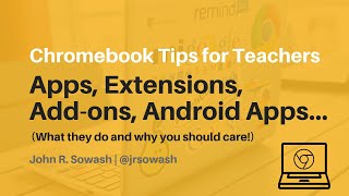 apps, extensions, and add-ons for your chromebook!