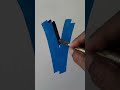 Painting 🎨 English V letters Sign Drawings Alphabets #shorts #keyofarts
