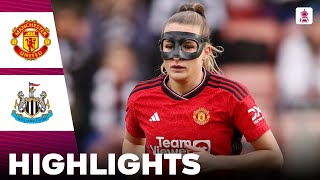 Manchester United vs Newcastle United | Highlights | Adobe Women's FA Cup 14-01-2024