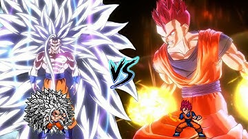🤬GOKU UI SSJ INFINITY VS GOHAN SSJ GOD IN JUMP FORCE MUGEN