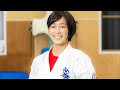Karate High School Girl "Rina" is very strong in both "Kata" and "Kumite"!