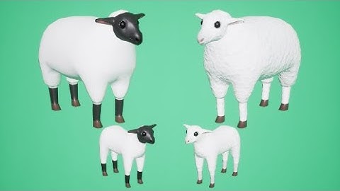 Sheepintry - Sheep and Lamb Asset Pack (V2 Toon Style Addition)