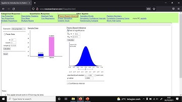 Tutorial Applet One Proportion Test Theory Based