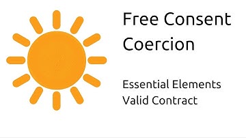 What is Coercion | Other Essential Elements of a Valid Contract | CA CPT | CS & CMA Foundation