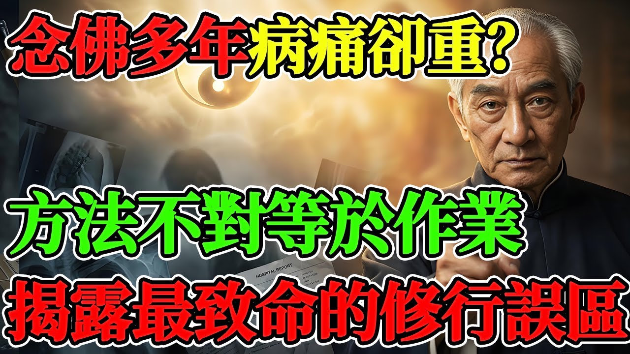 念佛多年病痛卻越來越多？念佛方法不對全白費！印光大師揭露最致命的修行誤區！