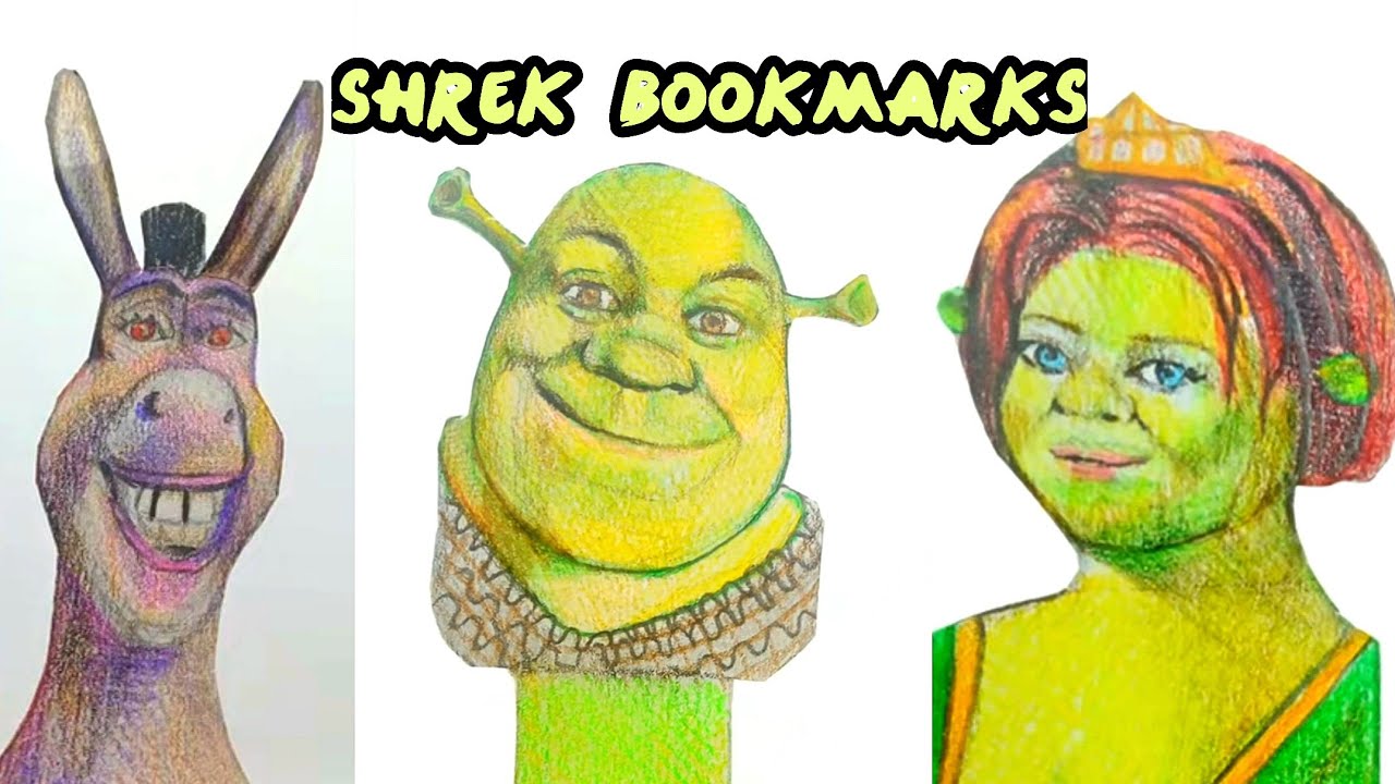 DIY Shrek Bookmarks : Cute & Funny Craft Ideas!