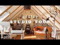 2023 art studio tour  small business home office  cozy  aesthetic
