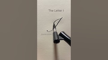 Dip Pen Series: Letter I #calligraphynewbie #cursivewriter #dippencalligraphy #nibs #letteri #fonts